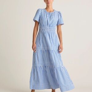 Blue Striped Maxi Dress